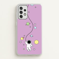 Cute Hanging Astronaut  - Space Phone Case for Galaxy A52 / A52s