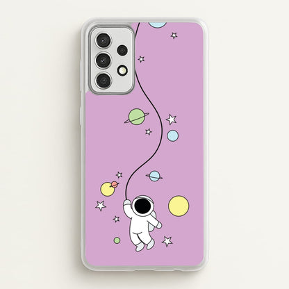 Cute Hanging Astronaut  - Space Phone Case for Galaxy A52 / A52s