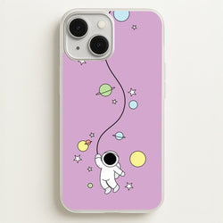 Cute Hanging Astronaut  - Space Phone Case for iPhone 13