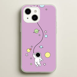 Cute Hanging Astronaut  - Space Phone Case for iPhone 14 Plus