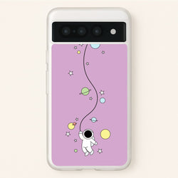 Cute Hanging Astronaut  - Space Phone Case for Google Pixel 7 Pro