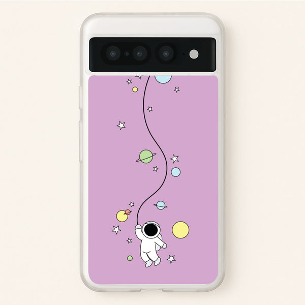 Cute Hanging Astronaut  - Space Phone Case for Google Pixel 7 Pro