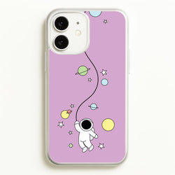 Cute Hanging Astronaut  - Space Phone Case for iPhone 11