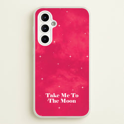 Take Me To The Moon  - Space Phone Case for Galaxy A54