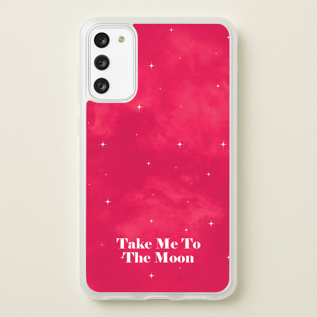 Take Me To The Moon  - Space Phone Case for Galaxy A41