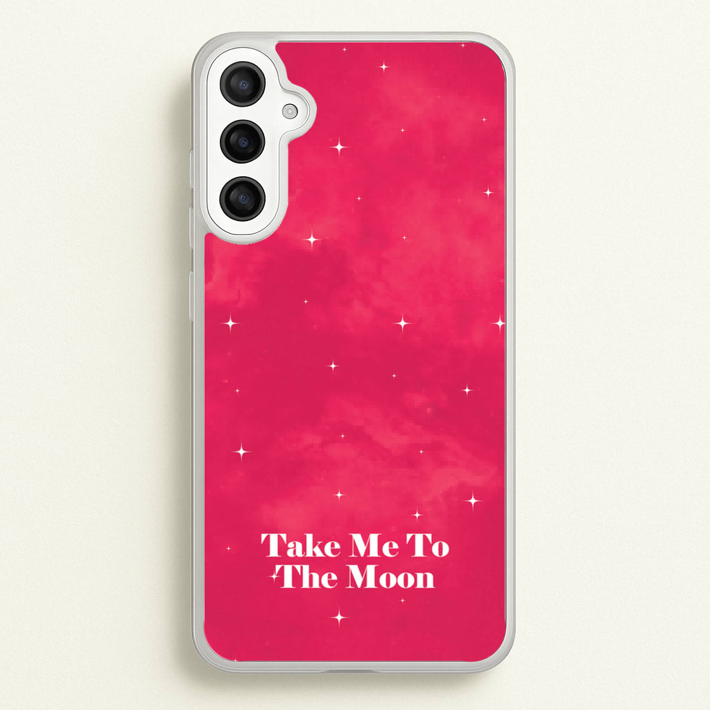Take Me To The Moon  - Space Phone Case for Galaxy A34