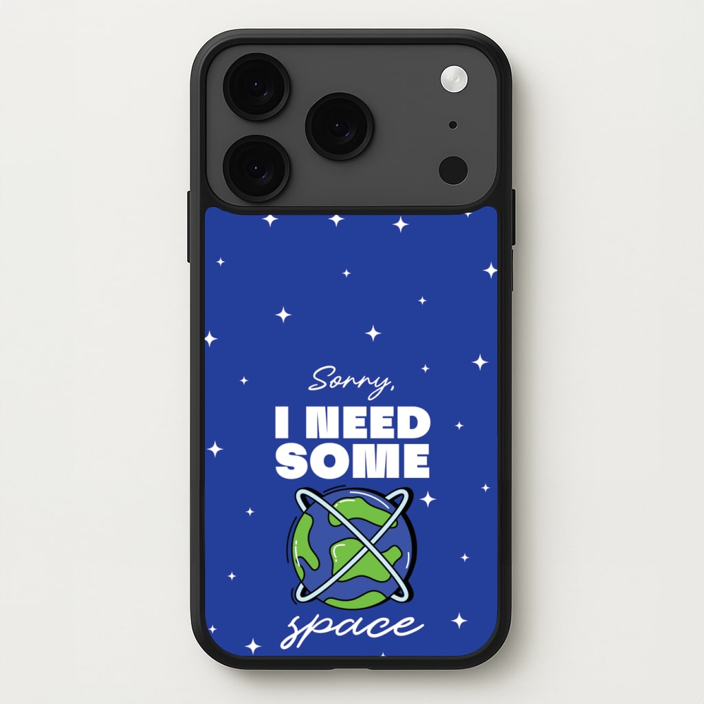 Cartoon I Need Some Space Phone Case for iPhone 17 Pro