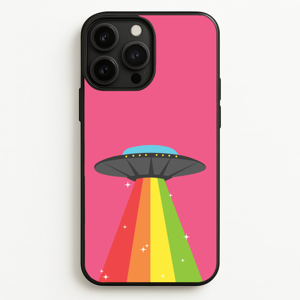 Rainbow Alien Spaceship  - Space Phone Case for iPhone 13 Pro Max