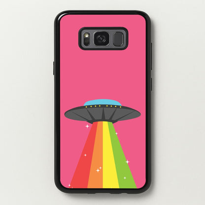 Rainbow Alien Spaceship  - Space Phone Case for Galaxy S8
