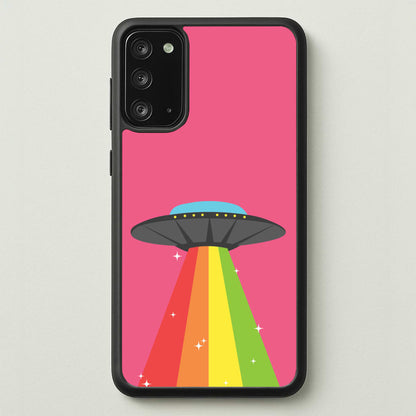Rainbow Alien Spaceship  - Space Phone Case for Galaxy Note 20