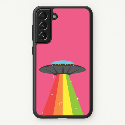Rainbow Alien Spaceship  - Space Phone Case for Galaxy S22