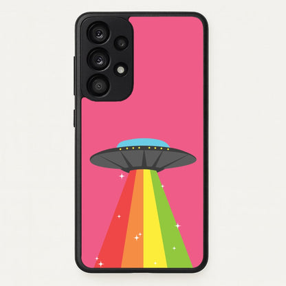 Rainbow Alien Spaceship  - Space Phone Case for Galaxy A53