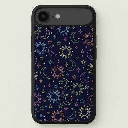 Sun, Moon And Stars Pattern Rainbow Phone Case for iPhone 17 Air