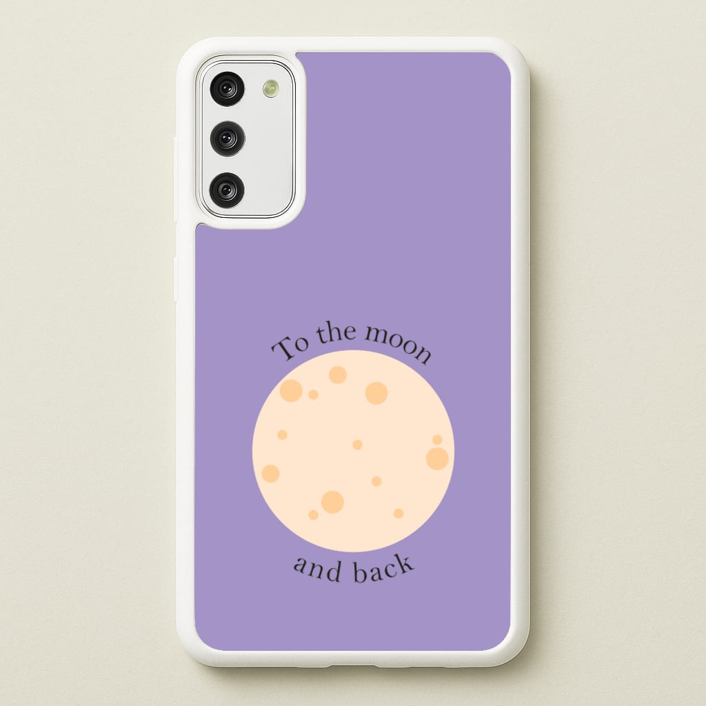 To The Moon And Back  - Space Phone Case for Galaxy S20FE