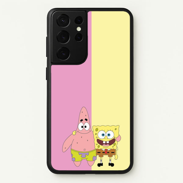 Patrick And Sponge  - Spongebob Phone Case for Galaxy S21 Ultra