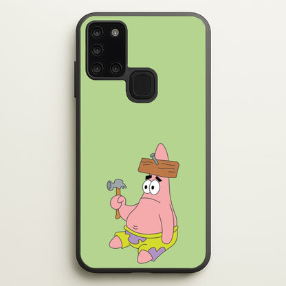 Nail Patrick  - Spongebob Phone Case for Galaxy A21s