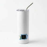 Plankton And Karen Skinny Tumbler