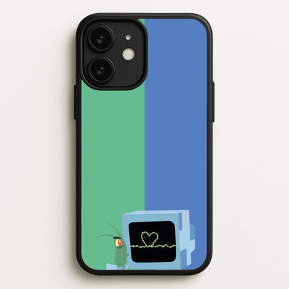 Plankton And Karen  - Spongebob Phone Case for iPhone 11