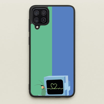 Plankton And Karen  - Spongebob Phone Case for Galaxy A12