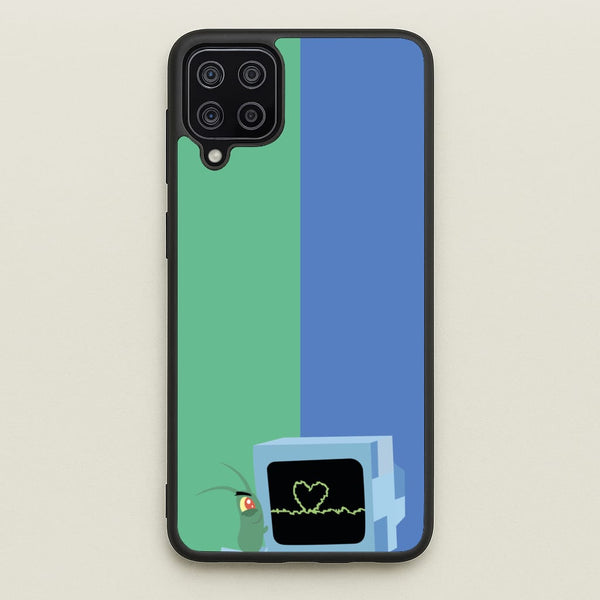 Plankton And Karen  - Spongebob Phone Case for Galaxy A12