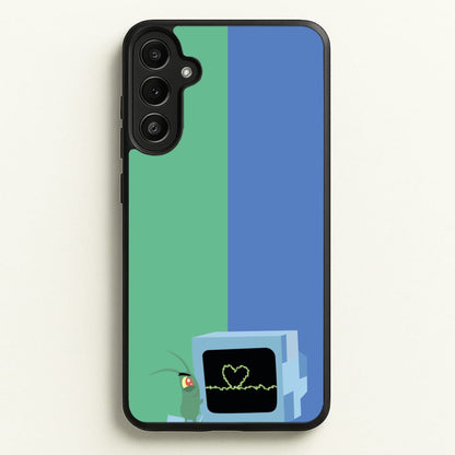 Plankton And Karen  - Spongebob Phone Case for Galaxy A34
