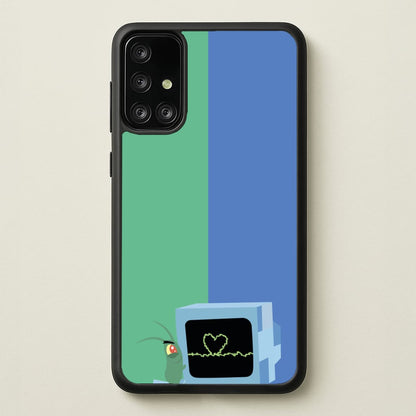 Plankton And Karen  - Spongebob Phone Case for Galaxy A71