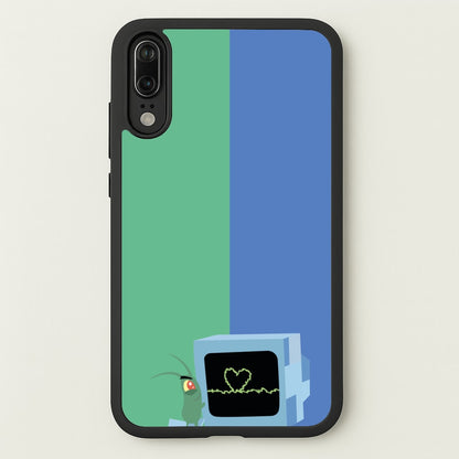 Plankton And Karen  - Spongebob Phone Case for Huawei P20