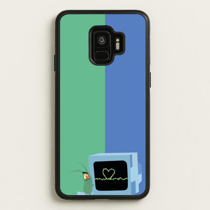 Plankton And Karen  - Spongebob Phone Case for Galaxy S9