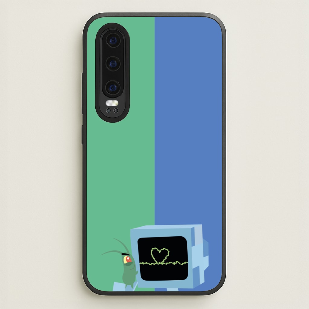 Plankton And Karen  - Spongebob Phone Case for Huawei P30