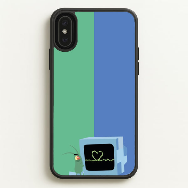 Plankton And Karen  - Spongebob Phone Case for iPhone XS Max