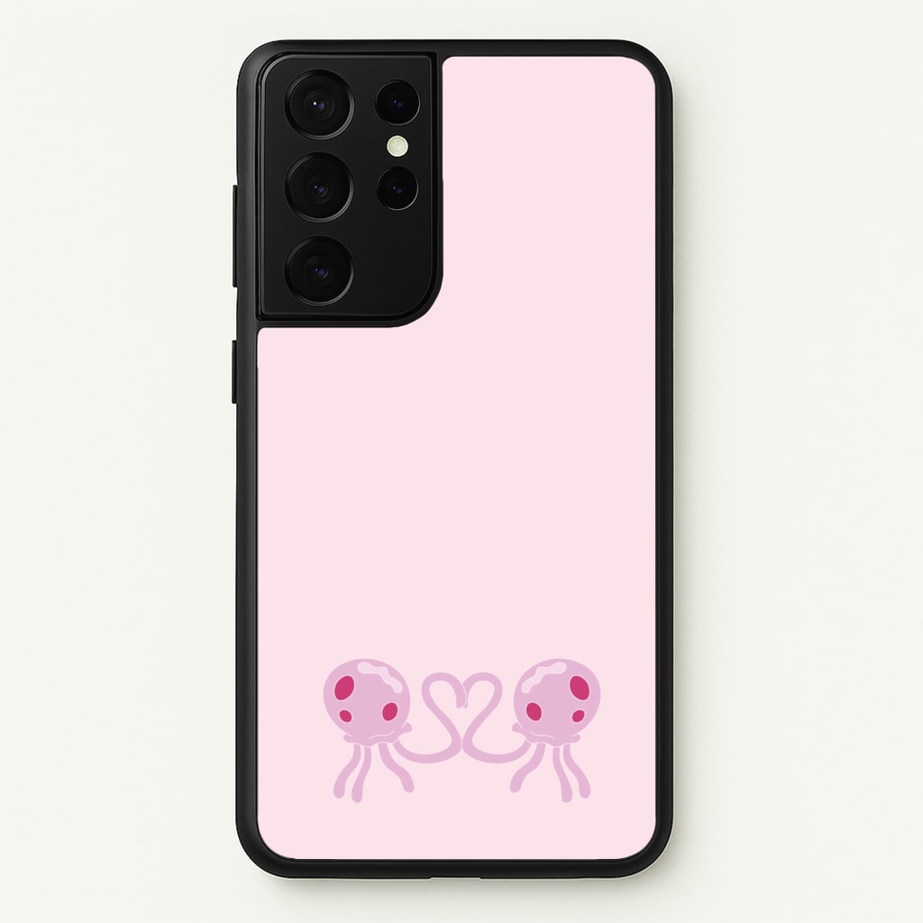 Love Heart  - Spongebob Phone Case for Galaxy S21 Ultra