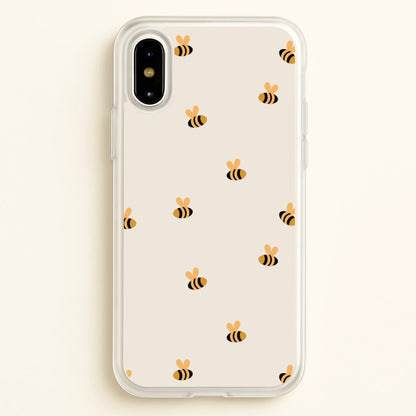 Spring Bee Pattern  - Spring Phone Case for iPhone X / XS
