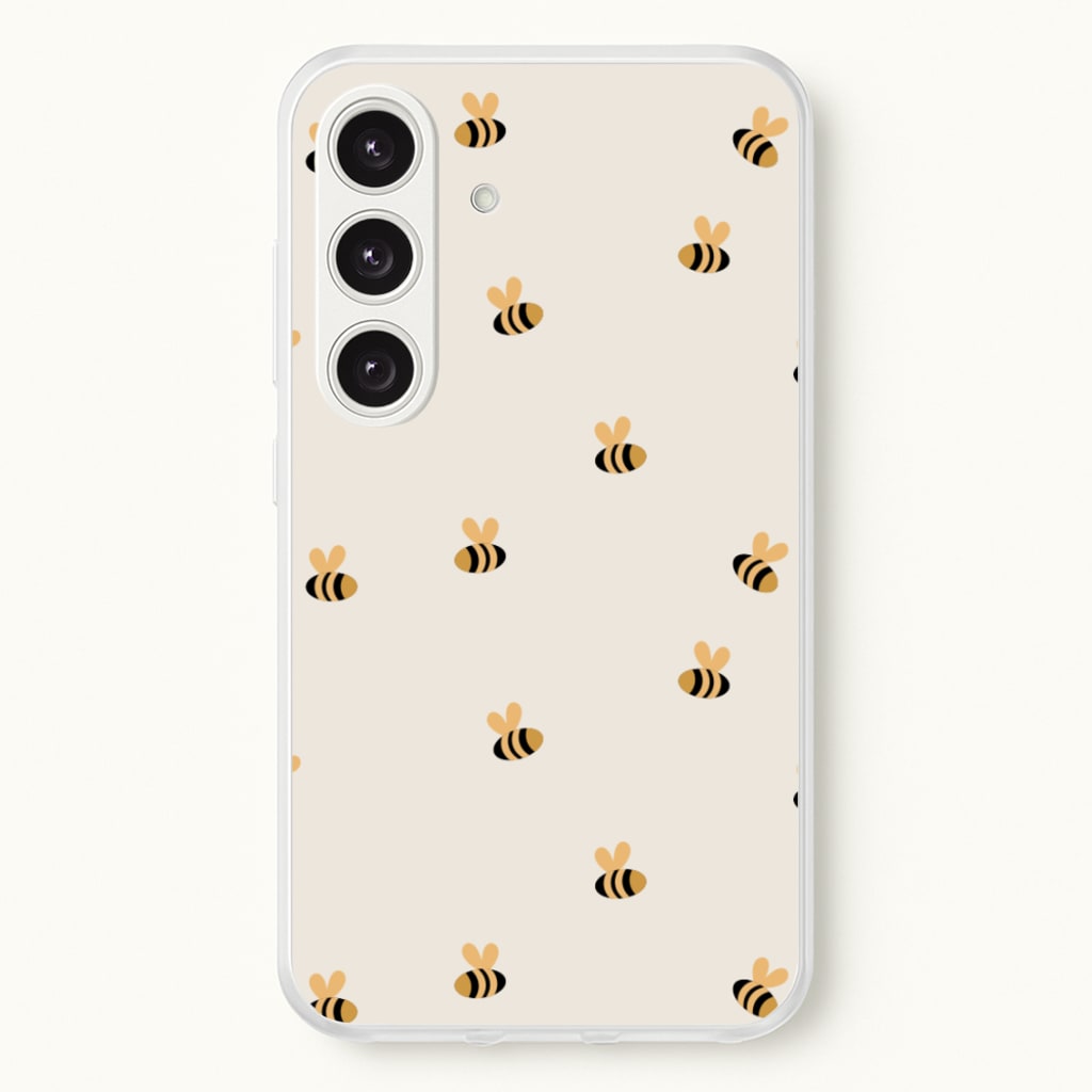 Spring Bee Pattern  - Spring Phone Case for Galaxy S25 Plus