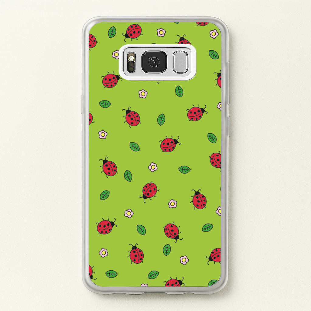 Ladybugs And Flowers - Spring Patterns  - Spring Phone Case for Galaxy S8 Plus