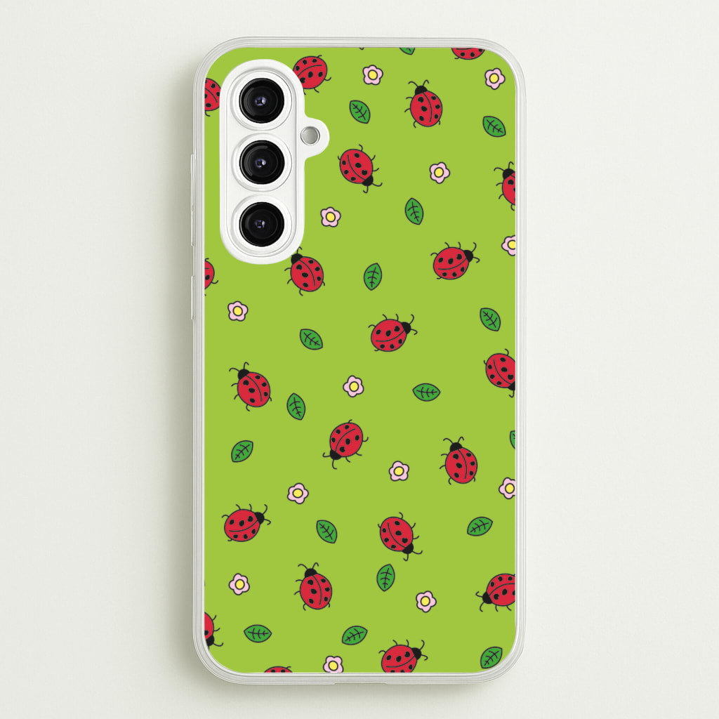 Ladybugs And Flowers - Spring Patterns  - Spring Phone Case for Galaxy A16