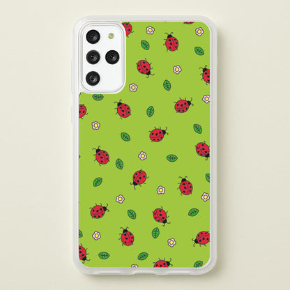 Ladybugs And Flowers - Spring Patterns  - Spring Phone Case for Galaxy S20 Plus