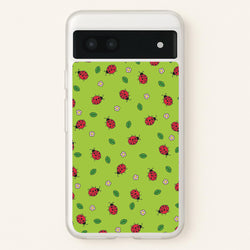 Ladybugs And Flowers - Spring Patterns  - Spring Phone Case for Google Pixel 7a
