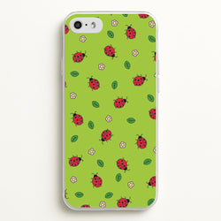 Ladybugs And Flowers - Spring Patterns  - Spring Phone Case for iPhone 5 / 5s / SE 2016