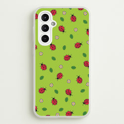 Ladybugs And Flowers - Spring Patterns  - Spring Phone Case for Galaxy A14