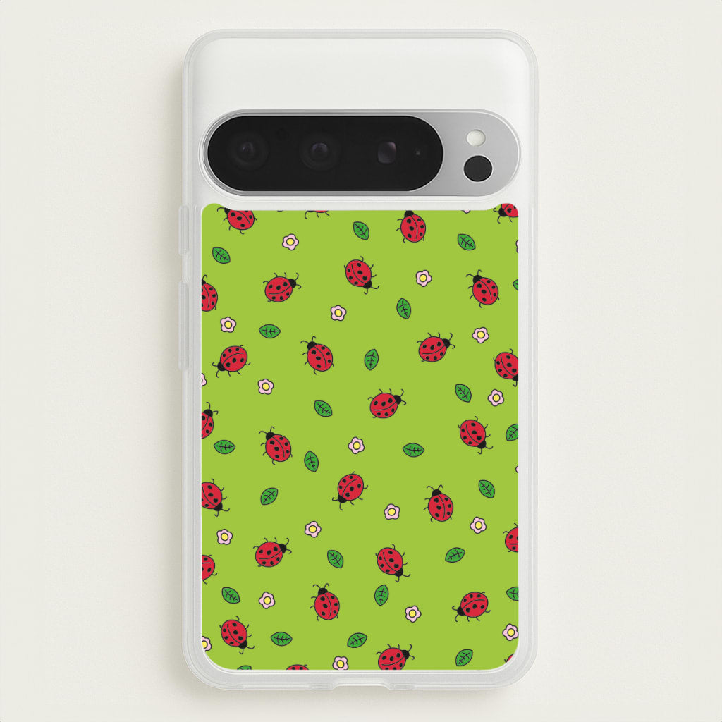 Ladybugs And Flowers - Spring Patterns  - Spring Phone Case for Google Pixel 9 Pro XL