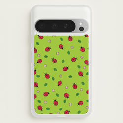Ladybugs And Flowers - Spring Patterns  - Spring Phone Case for Google Pixel 9 Pro XL
