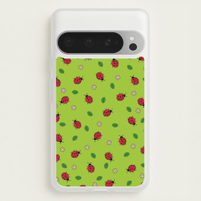 Ladybugs And Flowers - Spring Patterns  - Spring Phone Case for Google Pixel 9 Pro XL