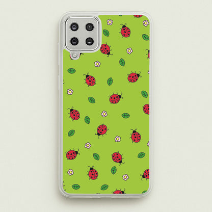 Ladybugs And Flowers - Spring Patterns  - Spring Phone Case for Galaxy A12