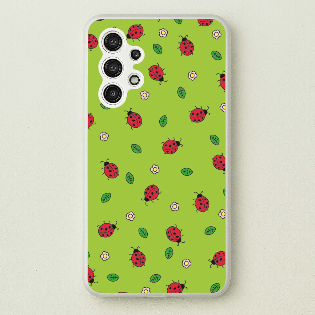 Ladybugs And Flowers - Spring Patterns  - Spring Phone Case for Galaxy A13