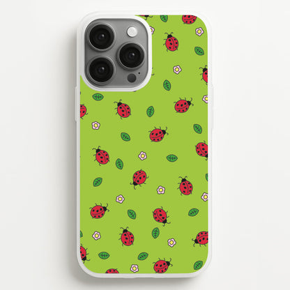Ladybugs And Flowers - Spring Patterns  - Spring Phone Case for iPhone 13 Pro Max
