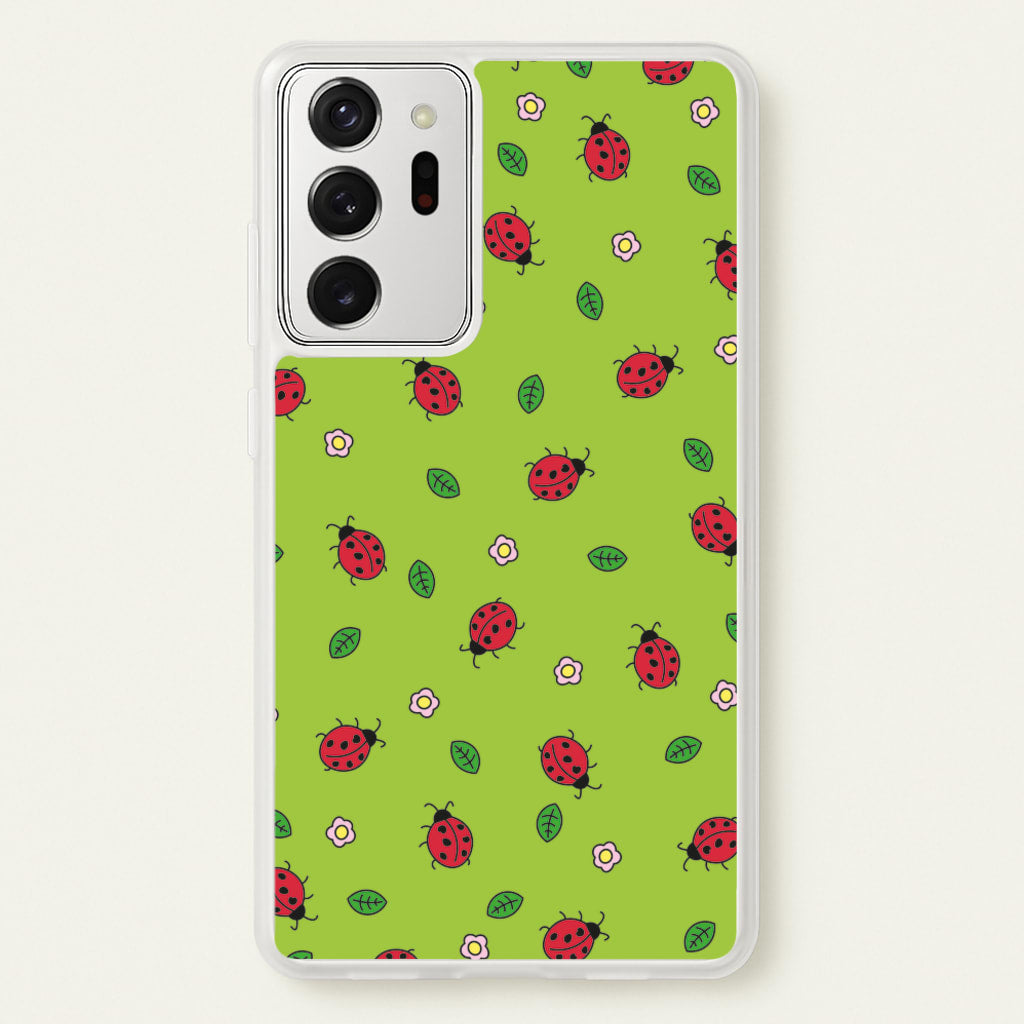 Ladybugs And Flowers - Spring Patterns  - Spring Phone Case for Galaxy Note 20 Ultra