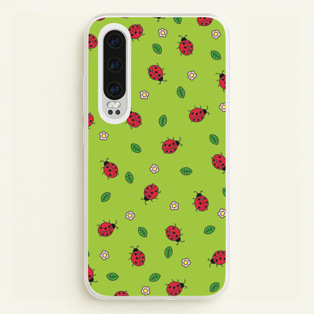 Ladybugs And Flowers - Spring Patterns  - Spring Phone Case for Huawei P30