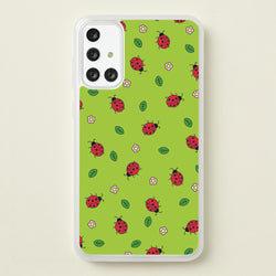 Ladybugs And Flowers - Spring Patterns  - Spring Phone Case for Galaxy A71