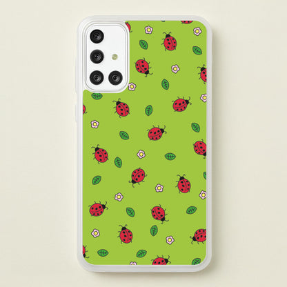 Ladybugs And Flowers - Spring Patterns  - Spring Phone Case for Galaxy A71