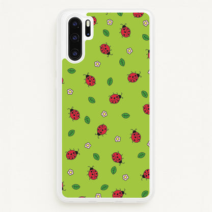 Ladybugs And Flowers - Spring Patterns  - Spring Phone Case for Huawei P30 Pro
